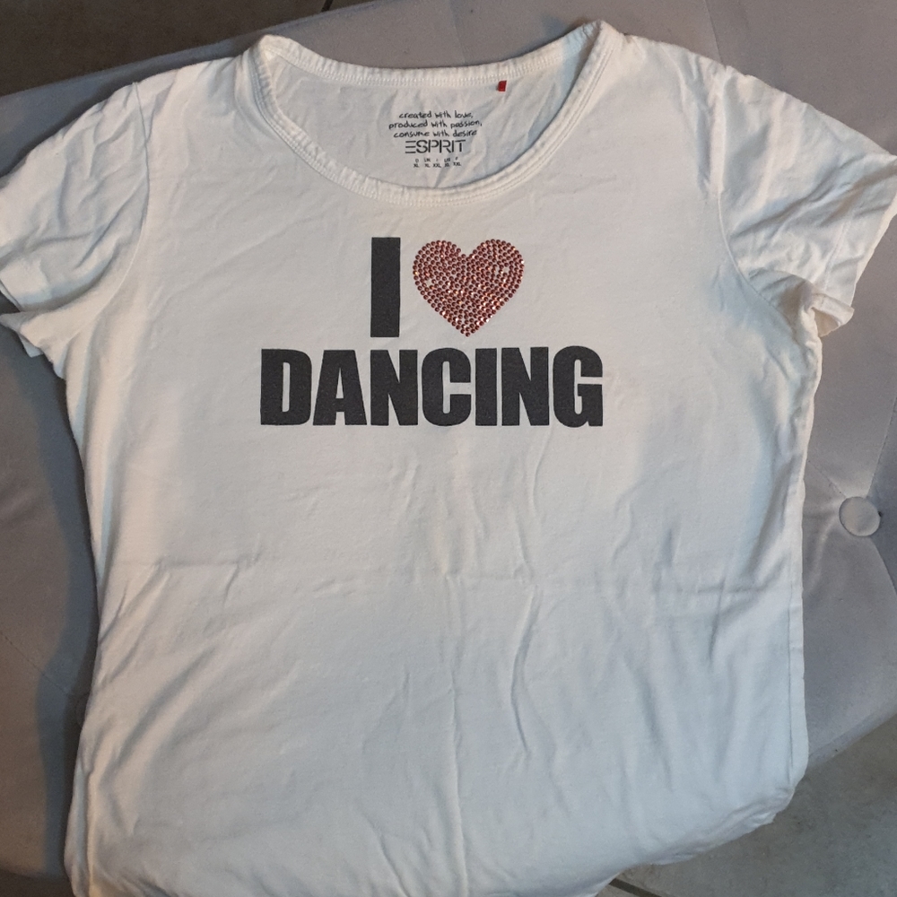 👕⚡👕 ESPRIT Rhinestone❤ tee - Picture 4 of 5